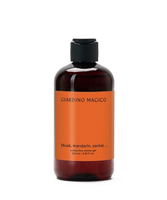 картинка Бессульфатный гель для душа musk, mandarin, santal, … 250 мл от магазина Одежда+